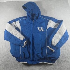 Vintage University of Kentucky UK Zip Jacket Coat Size XL Blue Hoodie